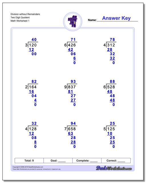 Division Without Remainders