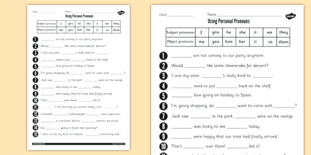 Pronoun Verb Agreement Worksheets Subject Verb Agreement Worksheet