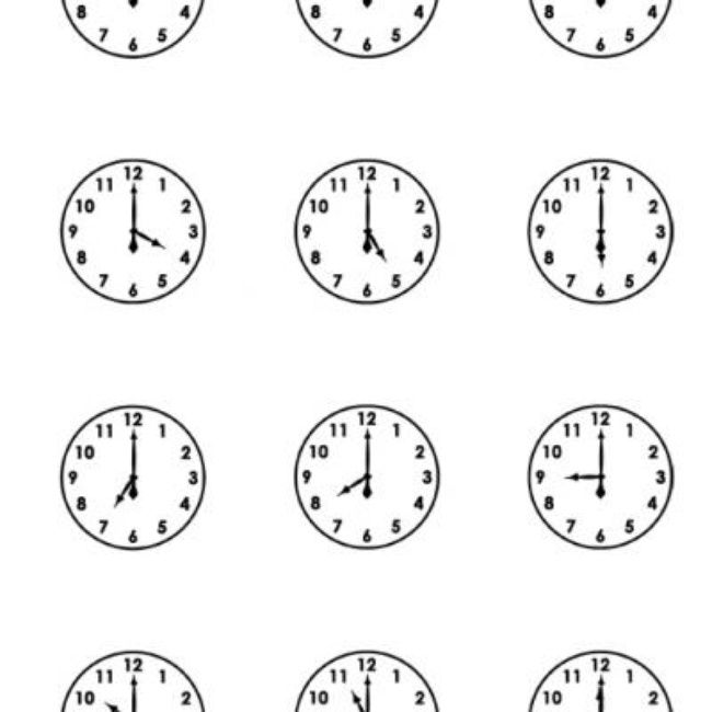 Printable Clock Faces {free Printable Worksheets}