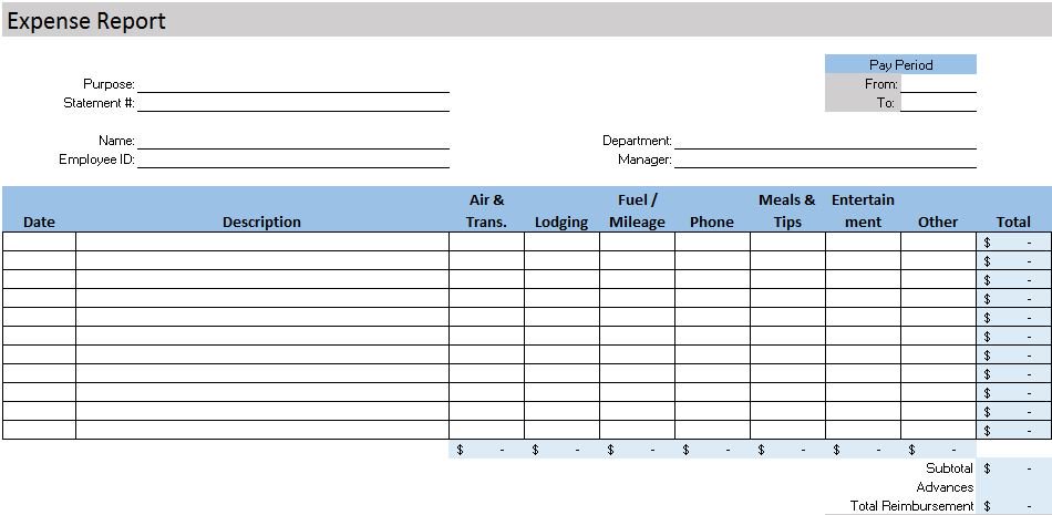 Free Accounting Templates In Excel