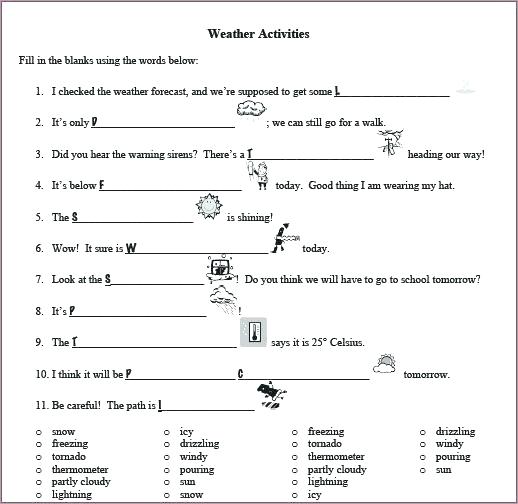 Grade Weather Worksheets Ch Worksheets Grade Weather How Grade
