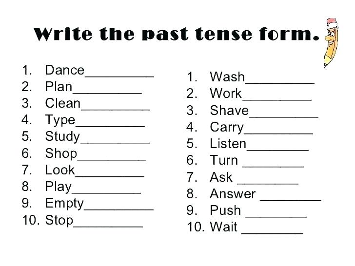 Grammar Past Tense Worksheets Tenses Worksheets For Grade 7 Mixed