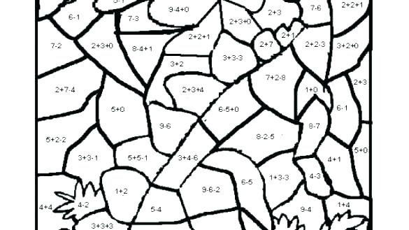 Multiplication Worksheets Coloring Pages Free Math Coloring Pages