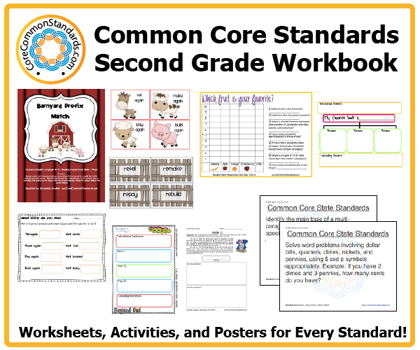 Second Grade Common Core Workbook Paperback