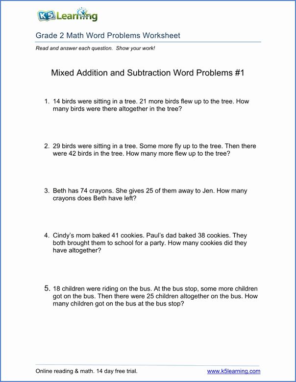 Menu Problem Solving Worksheets For Second Graders Second Grade