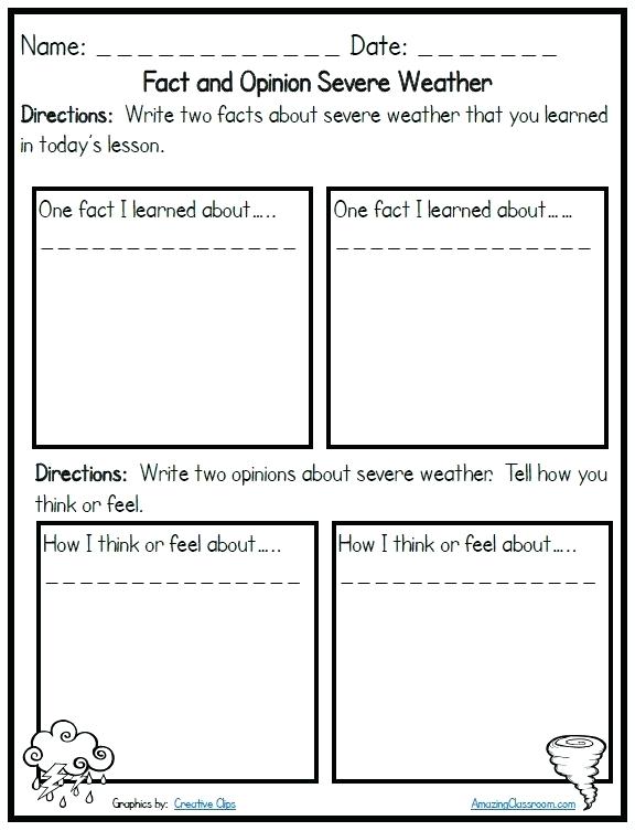 Severe Weather Lesson Plans 2nd Grade Weather Worksheets For Grade