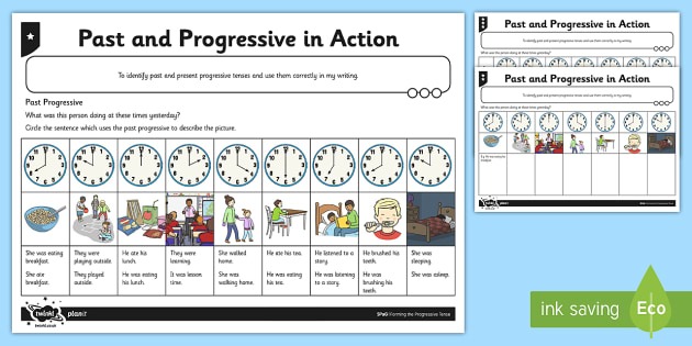 Past Simple And Past Continuous Worksheet Pack