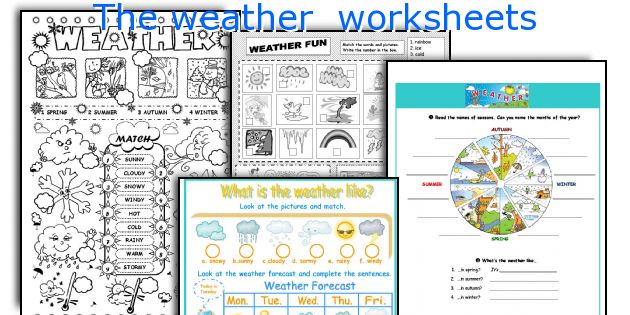 The Weather Worksheets