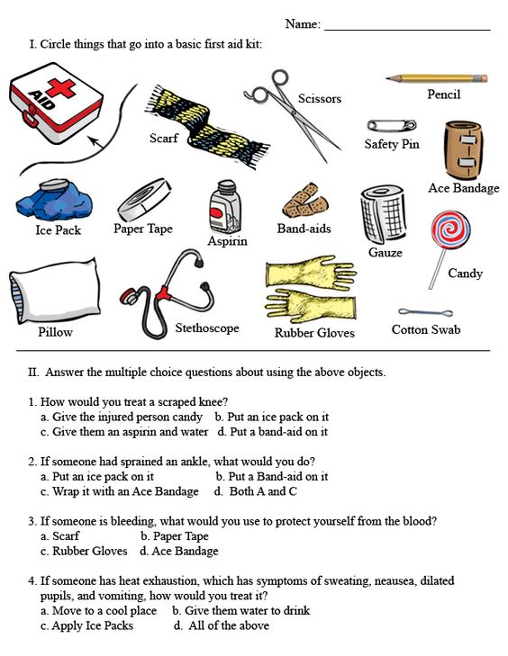 Hd Wallpapers First Aid Kit Worksheets For Kids