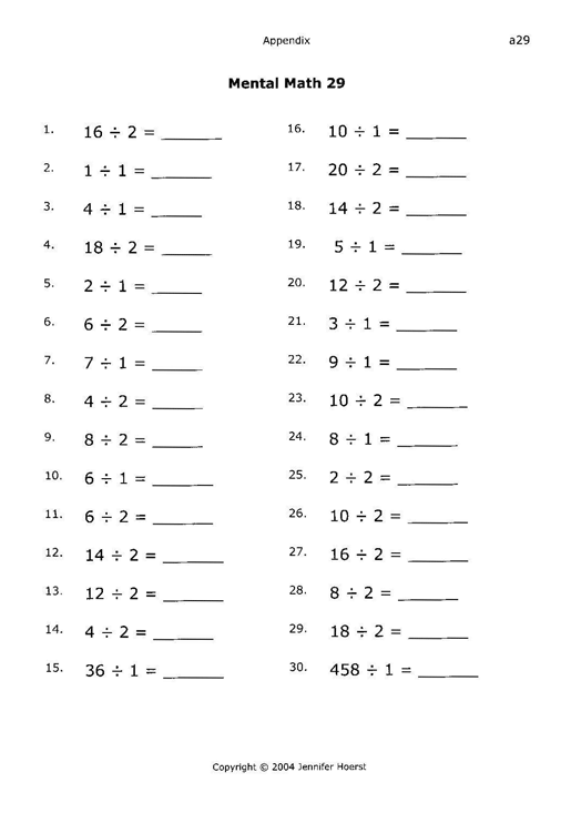 Maths Worksheets For Primary 2