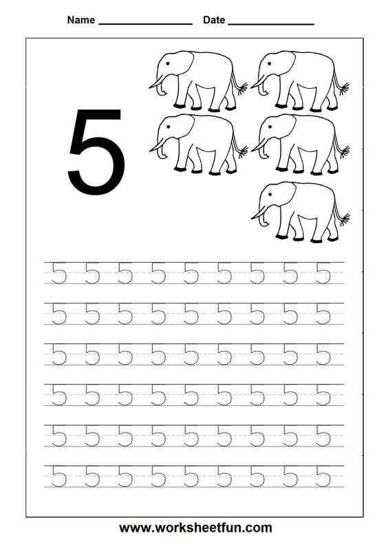 Number Tracing Worksheet