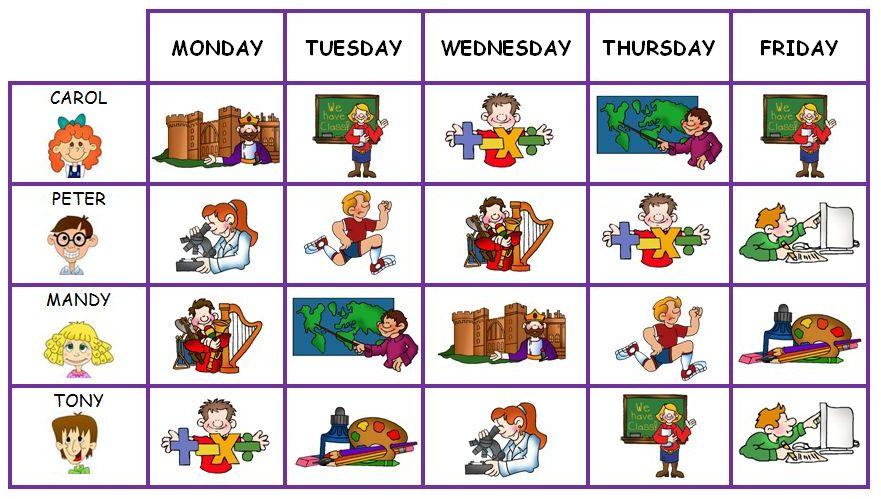 English Exercises School Subjects English Exercises School Subjects