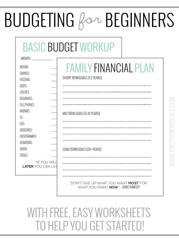 Basic Budgeting With Free Worksheets To Get You Started