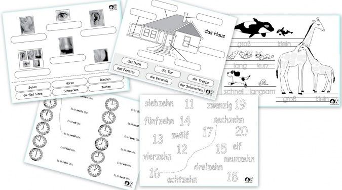 Free German Printable Worksheets