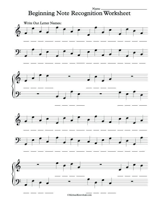 Music Theory Images Piano Classes P On Free Worksheets For