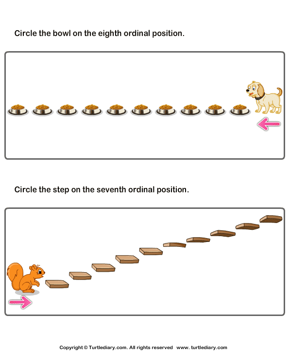 Circle Object At The Given Ordinal Position Worksheet