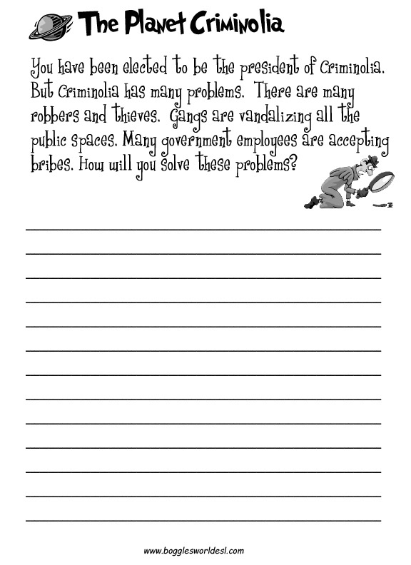 Creative Writing Worksheets