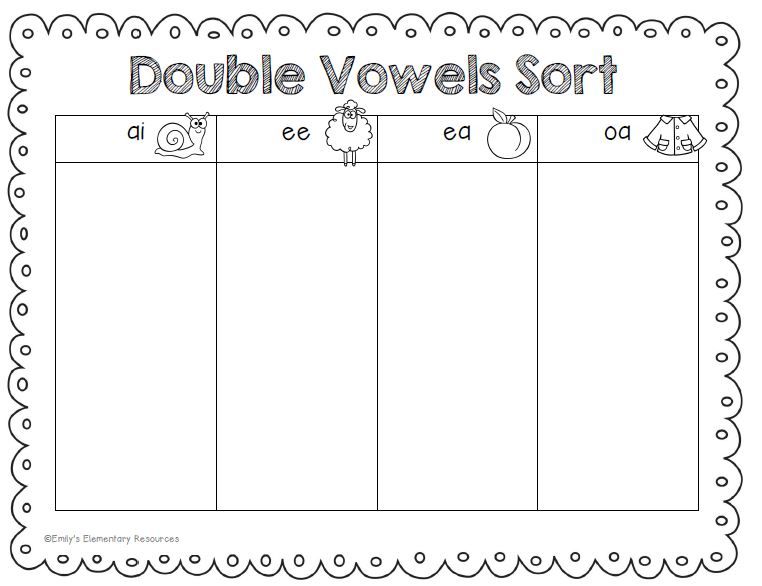 When Two Vowels Go Walking {word Work For Double Vowel Cvvc