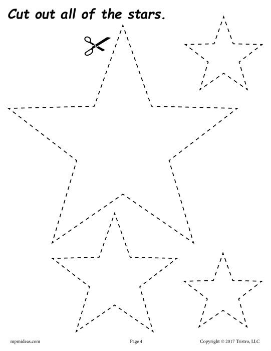 12 Printable Shapes Cutting Worksheets