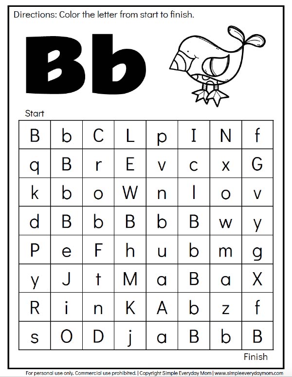 Free Animal Alphabet Worksheets For Preschool & Kindergarten