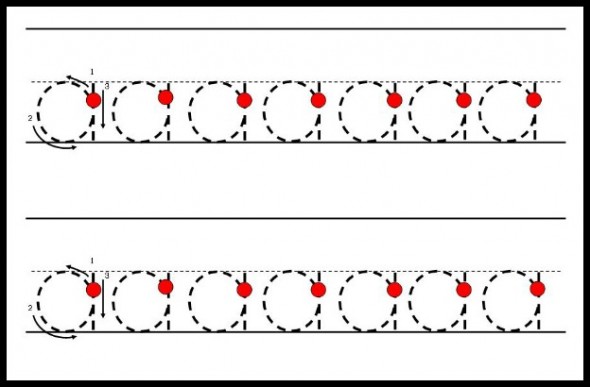 Simple Handwriting Pages For Preschool