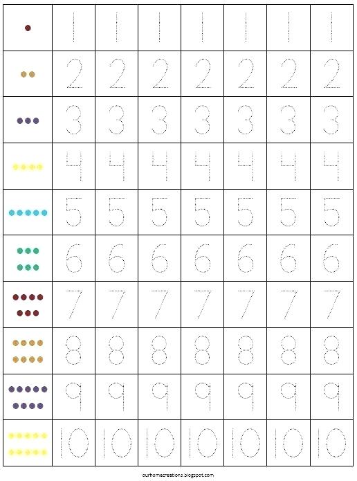 Free Printable Counting Worksheets 1 Free Number Worksheets 1