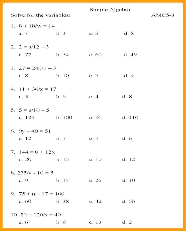 Free Printable Grade Math Worksheets Pip Worksheet For 7 Algebra