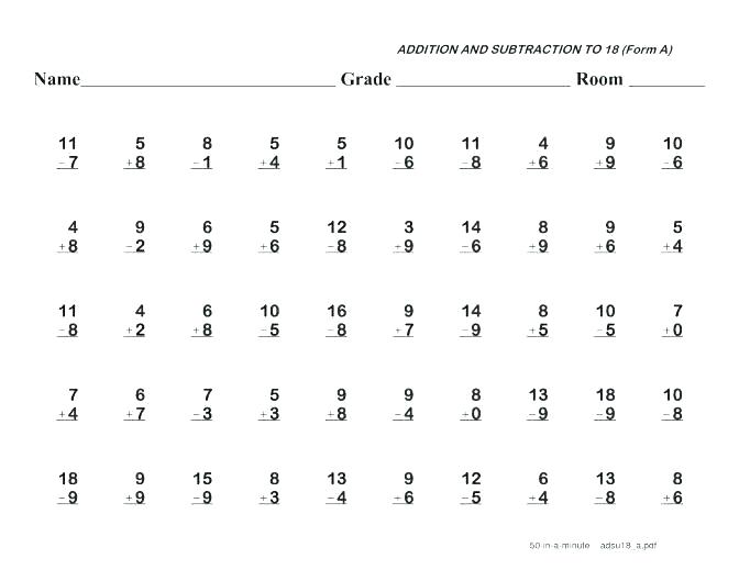 Grade 2 Math Subtraction Worksheets Printable Subtraction