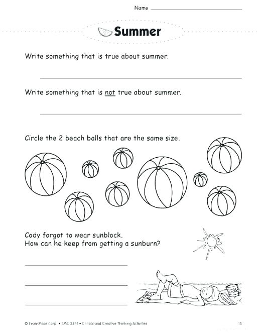 Critical Thinking Math Worksheets