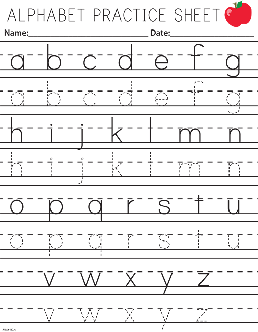 Handwriting Practice Letters