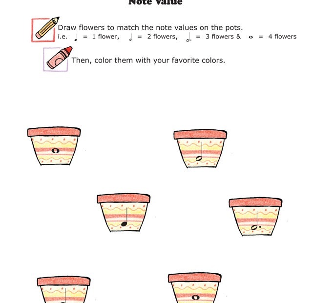 Fun And Learn Music Â» Music Worksheets â Note Value
