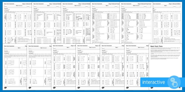 Basic Facts Worksheets