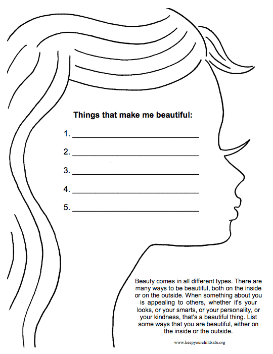 30 Self Esteem Worksheets To Print