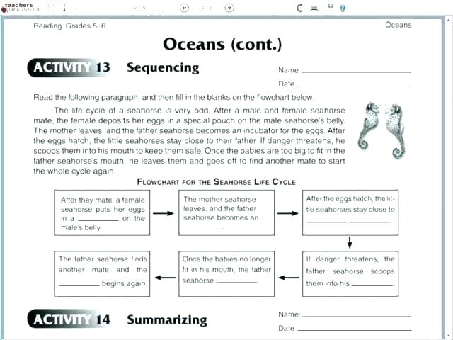 Sequence Of Events Worksheets 3rd Grade