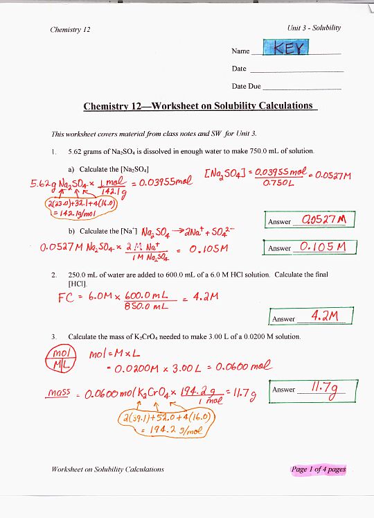 Acids Bases And Ph Worksheets Answers.