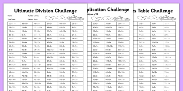 Ultimate Multiplication And Division Worksheet   Worksheet Pack