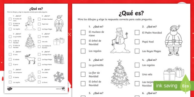 Christmas Quiz Worksheet   Worksheet Spanish
