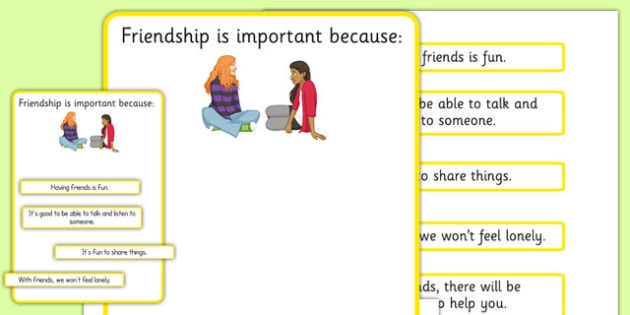 Ks3 Why Is Friendship Important Worksheet