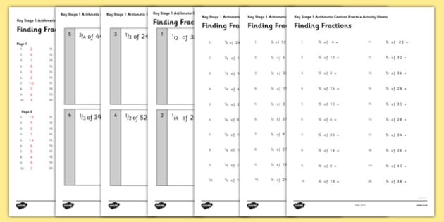 Finding Fractions Of Quantities