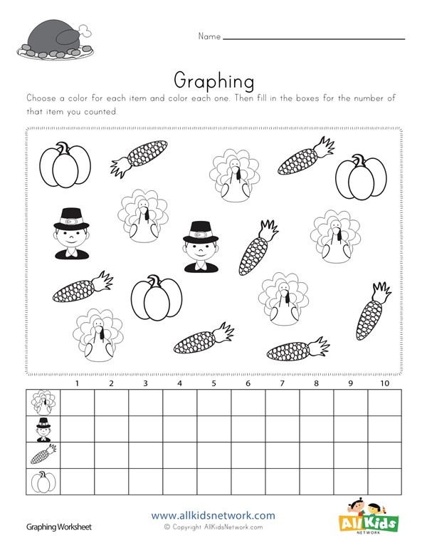Thanksgiving Graphing Worksheet