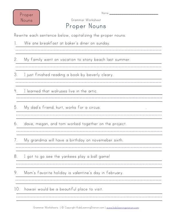 Rewrite the sentences below