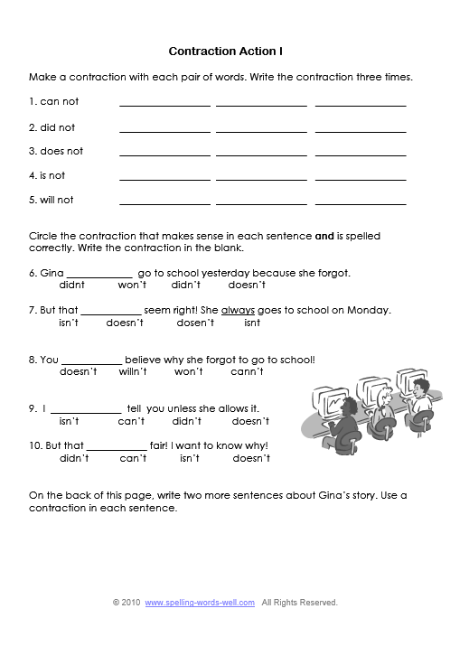 Third Grade Worksheets For Fun Spelling Practice