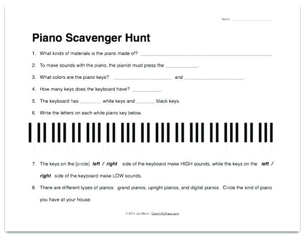Beginner Piano Theory Worksheets Beginner Music Worksheets Basic