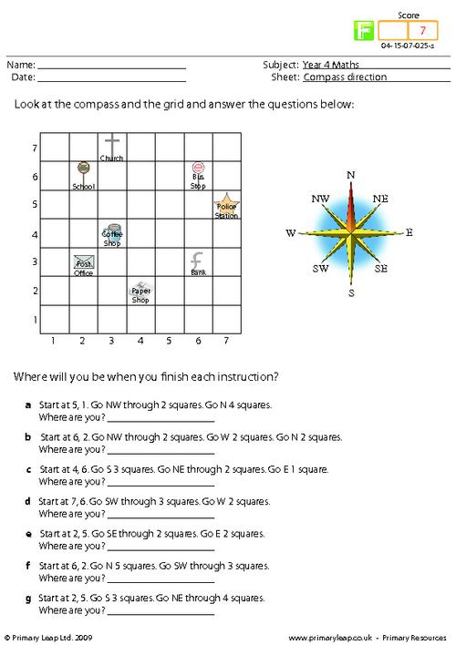 Geography Worksheet  New 956 Geography Bearings Worksheet