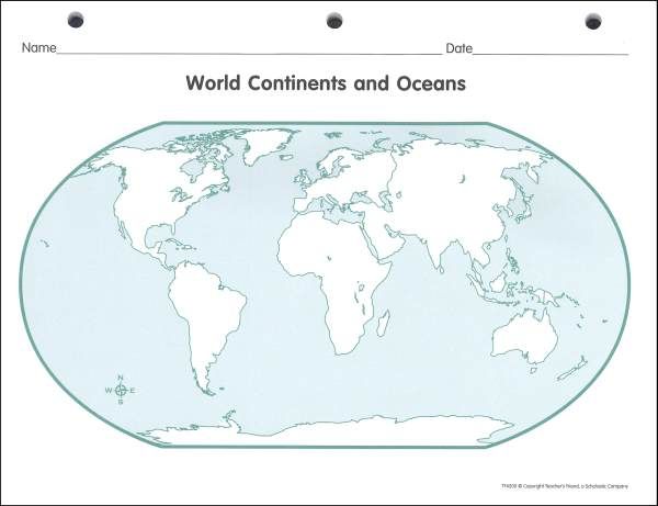 7 Continents Worksheet