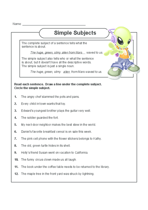 Simple Subjects
