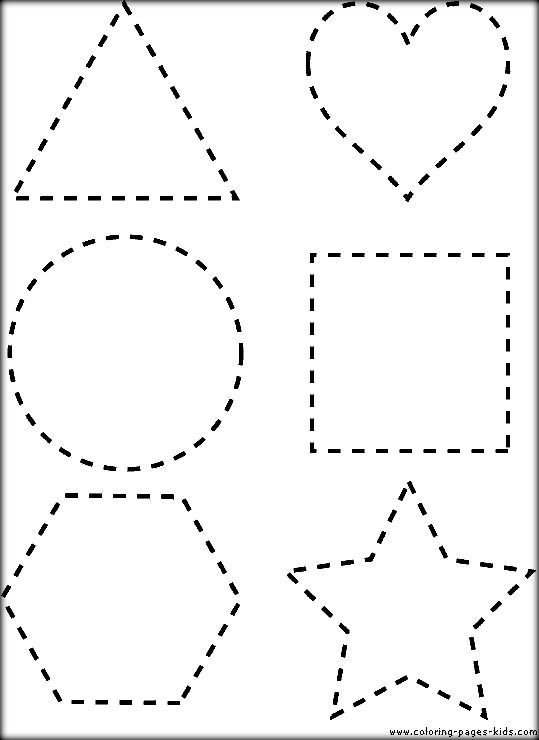 Dot To Dot Shapes Printable Sheets To Color