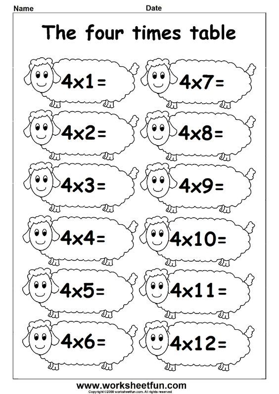 Fun Times Table Worksheets