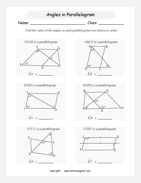 Math Remedial Geometer Skill Worksheet For Grade 6 Consisting