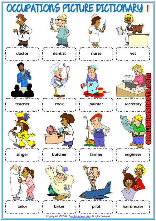Picture Dictionary And Classroom Poster Esl Printable Worksheets